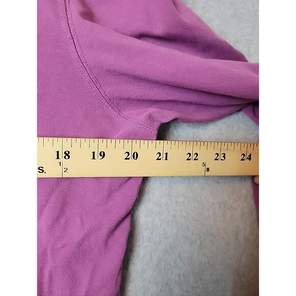 Life Is Good Classic Fit Cotton Purple LS V Neck Graphic Tee Shirt Women's Large - Picture 10 of 12